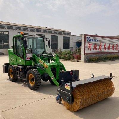 小区物业扫雪车驾驶式环卫四驱扫雪机道路清雪机地下室除雪机